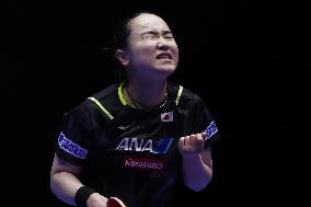 (SP)SOUTH KOREA-BUSAN-TABLE TENNIS-WORLD TEAM CHAMPIONSHIPS FINALS-WOMEN-QUARTERFINAL-JPN VS ROU