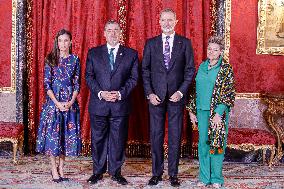 Spanish Royals Lunch With Guatemala President - Madrid