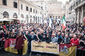 South Calls North Demonstration In The Streets With Farmers In Rome