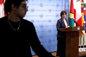 UNWRA Press Conference At The United Nations