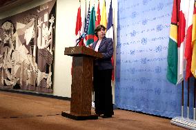 UNWRA Press Conference At The United Nations