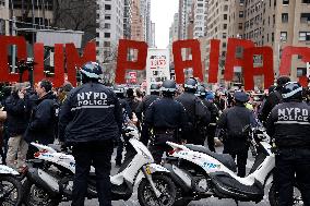 Demonstration Against American Israel Public Affairs Committee In New York City