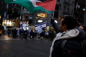 Demonstration Against American Israel Public Affairs Committee In New York City