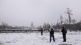 Xi'an Scenic Spots in the Blizzard