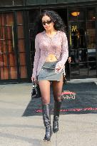 Charli XCX Shows Off Her Belly - NYC