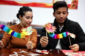 Foreign Students Experience Chinese Lantern Festival