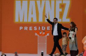 Jorge Álvarez Maynez, Candidate For The Presidency Of Mexico, Registers With The National Electoral Institute