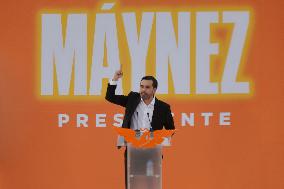 Jorge Álvarez Maynez, Candidate For The Presidency Of Mexico, Registers With The National Electoral Institute