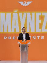 Jorge Álvarez Maynez, Candidate For The Presidency Of Mexico, Registers With The National Electoral Institute