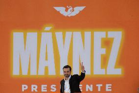 Jorge Álvarez Maynez, Candidate For The Presidency Of Mexico, Registers With The National Electoral Institute