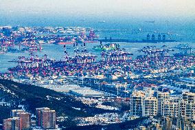 Qianwan Container Terminal at Qingdao Port