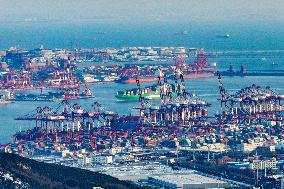 Qianwan Container Terminal at Qingdao Port