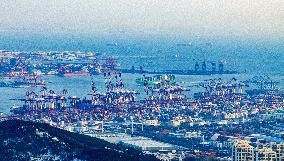 Qianwan Container Terminal at Qingdao Port