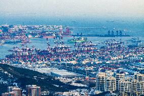 Qianwan Container Terminal at Qingdao Port