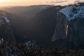 Horsetail Falls In Yosemite National Park