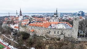 Estonian flag at Pikk Hermann tower