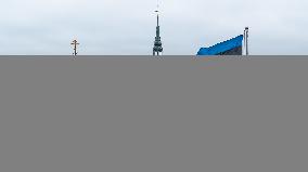 Estonian flag at Pikk Hermann tower