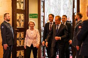President Of European Commission And PM Of Belgium Meet Polish PM