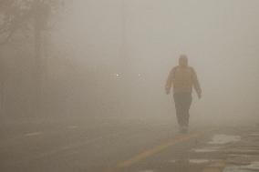 NEPAL-KATHMANDU-FOG