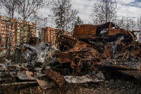 Dismantling Of The Destroyed Largest Ukrainian Transport Aircraft Antonov An-225 Mriya