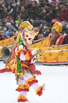 CHINA-GANSU-LABRANG MONASTERY-EXORCISM DANCE (CN)