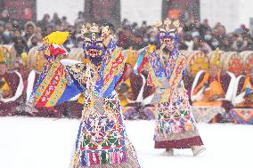 CHINA-GANSU-LABRANG MONASTERY-EXORCISM DANCE (CN)