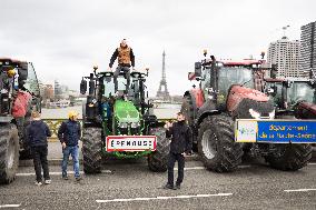 Coordination Rurale farmers demonstration - Paris