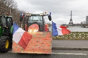 Coordination Rurale farmers demonstration - Paris
