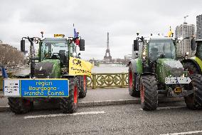 Coordination Rurale farmers demonstration - Paris