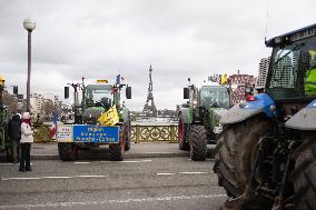 Coordination Rurale farmers demonstration - Paris