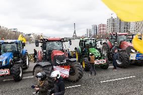 Coordination Rurale farmers demonstration - Paris
