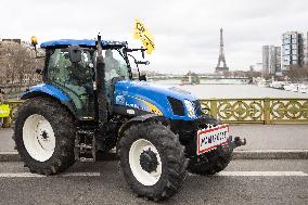 Coordination Rurale farmers demonstration - Paris