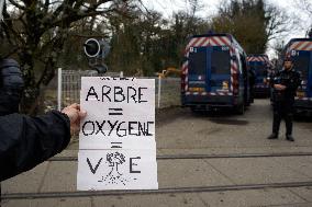 Michel Forst, United Nations Special Rapporteur On The Situation Of Human Rights Defenders, Came To The 'Crem'Arbre' ZAD Against