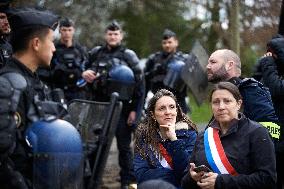 Michel Forst, United Nations Special Rapporteur On The Situation Of Human Rights Defenders, Came To The 'Crem'Arbre' ZAD Against