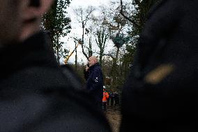 Michel Forst, United Nations Special Rapporteur On The Situation Of Human Rights Defenders, Came To The 'Crem'Arbre' ZAD Against