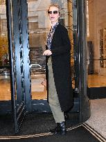 MFW - Eva Herzigova Arrives At Hotel