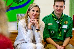 Queen Maxima Visit To Scouting Nederland - Woerden