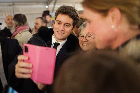 PM Attal on visit in the Charente Maritime department