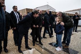 PM Attal on visit in the Charente Maritime department