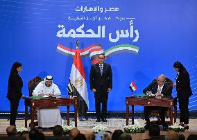EGYPT-NEW ADMINISTRATIVE CAPITAL-UAE-AGREEMENT-SIGNING