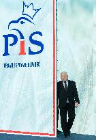 Press Conference Of PiS President Jaroslaw Kaczynski