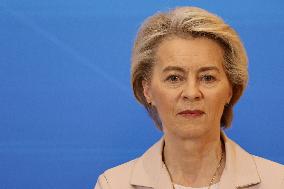 Ursula Von Der Leyen And Alexander De Croo Visit Warasw