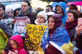 Stand With Ukraine Rally In Bochum
