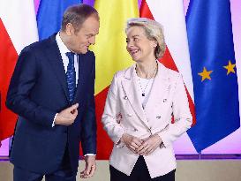 President Of European Commission And PM Of Belgium In Poland