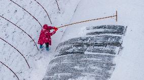 Agriculture During The Cold Wave in Suqian