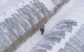 Agriculture During The Cold Wave in Suqian