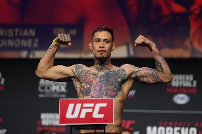 UFC Fight Night: Moreno Vs Royval 2 Ceremonial Weigh-in