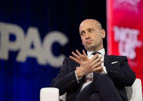 Stephen Miller And Others Speak At CPAC Panel "The American First Bar Association"