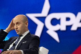 Stephen Miller And Others Speak At CPAC Panel "The American First Bar Association"