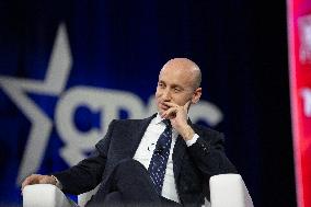 Stephen Miller And Others Speak At CPAC Panel "The American First Bar Association"